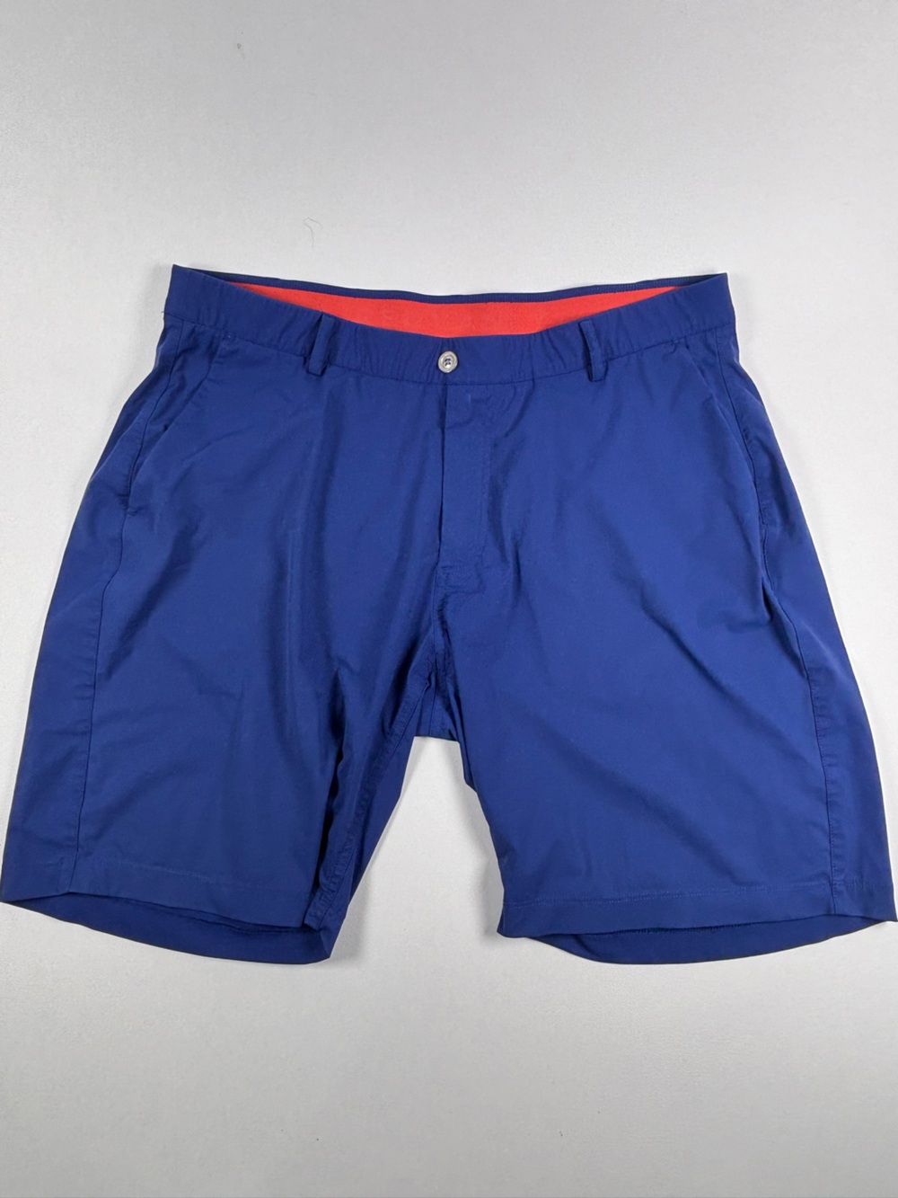 Men's Redvanly Royal Blue Flat Front Shorts - XL